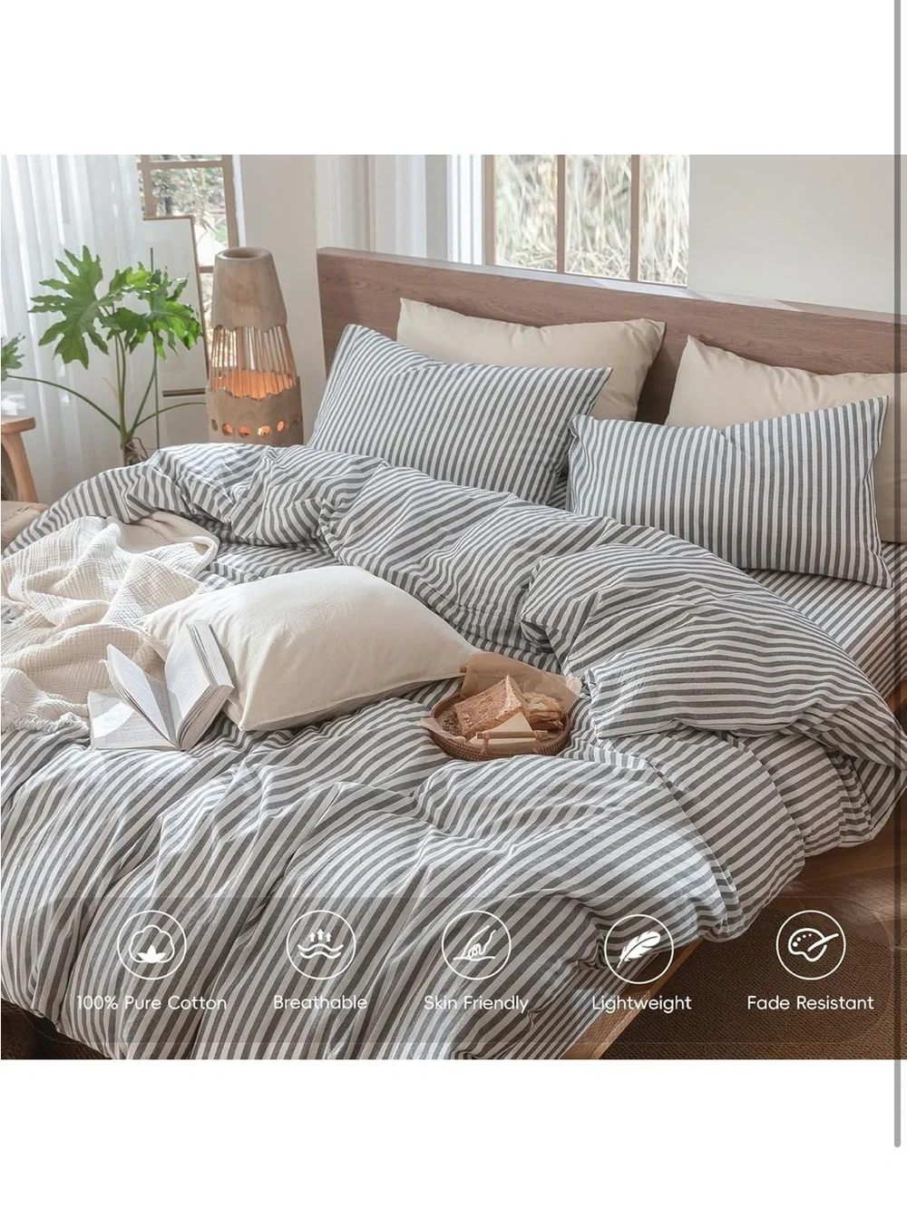 Moomee striped duvet