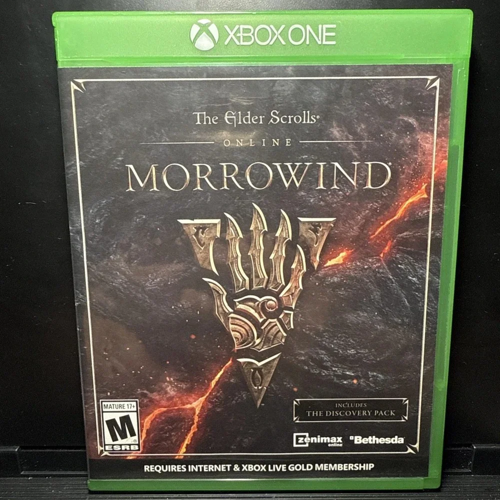 The Elder Scrolls Online Morrowind Xbox One Bethesda RPG Video Game Disc
