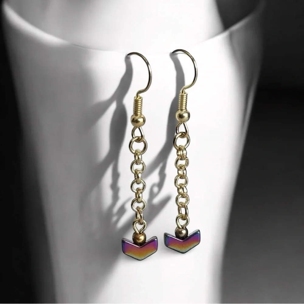 Fashion Jewelry iridescent chevron