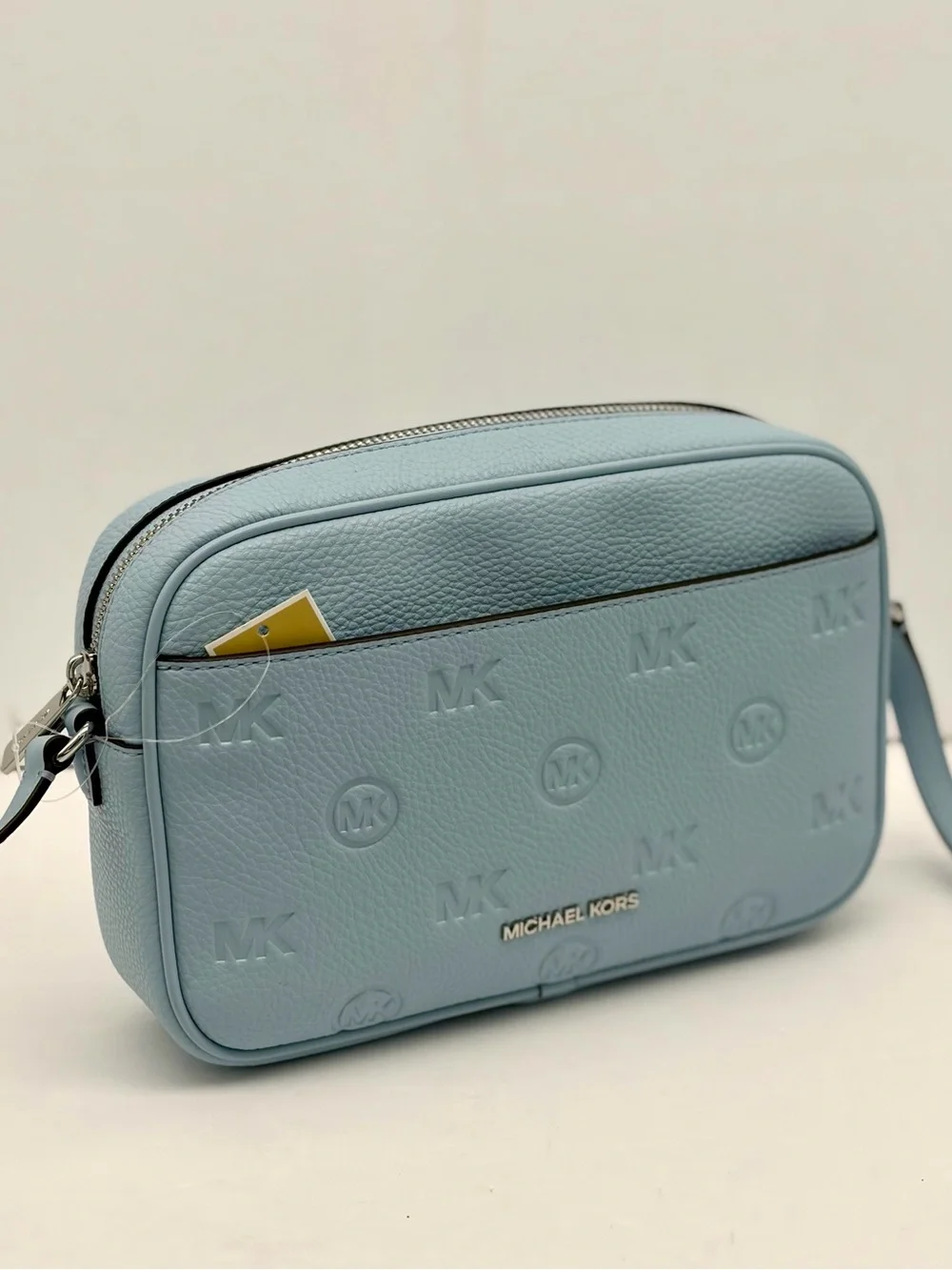 Michael Kors Jet Set Travel Large Logo Debossed Camera Crossbody Bag