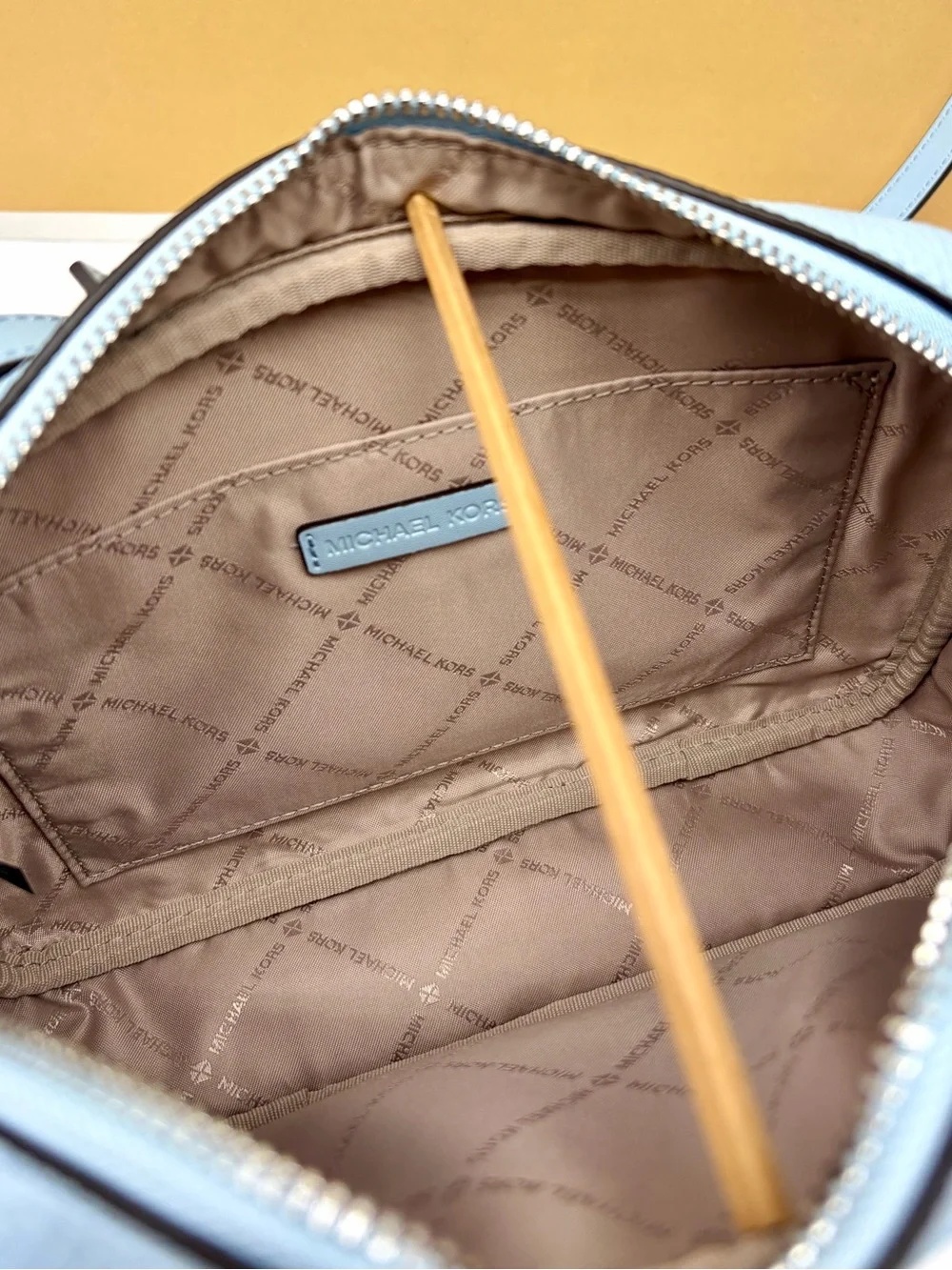 Michael Kors Jet Set Travel Large Logo Debossed Camera Crossbody Bag