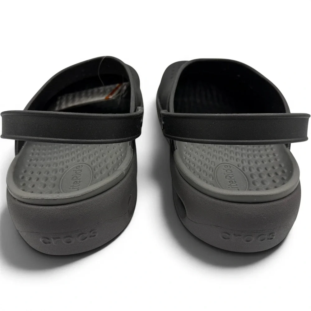 Crocs Inmotion Clog Men 12 Black LiteRide Comfort Sandal 209964-001 **NEW**