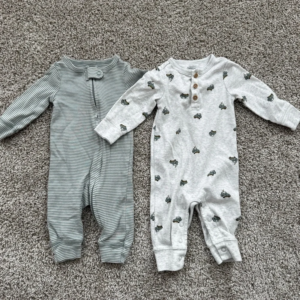 Carter’s Baby Boy Romper Bundle 3 Months (2 Piece Set)