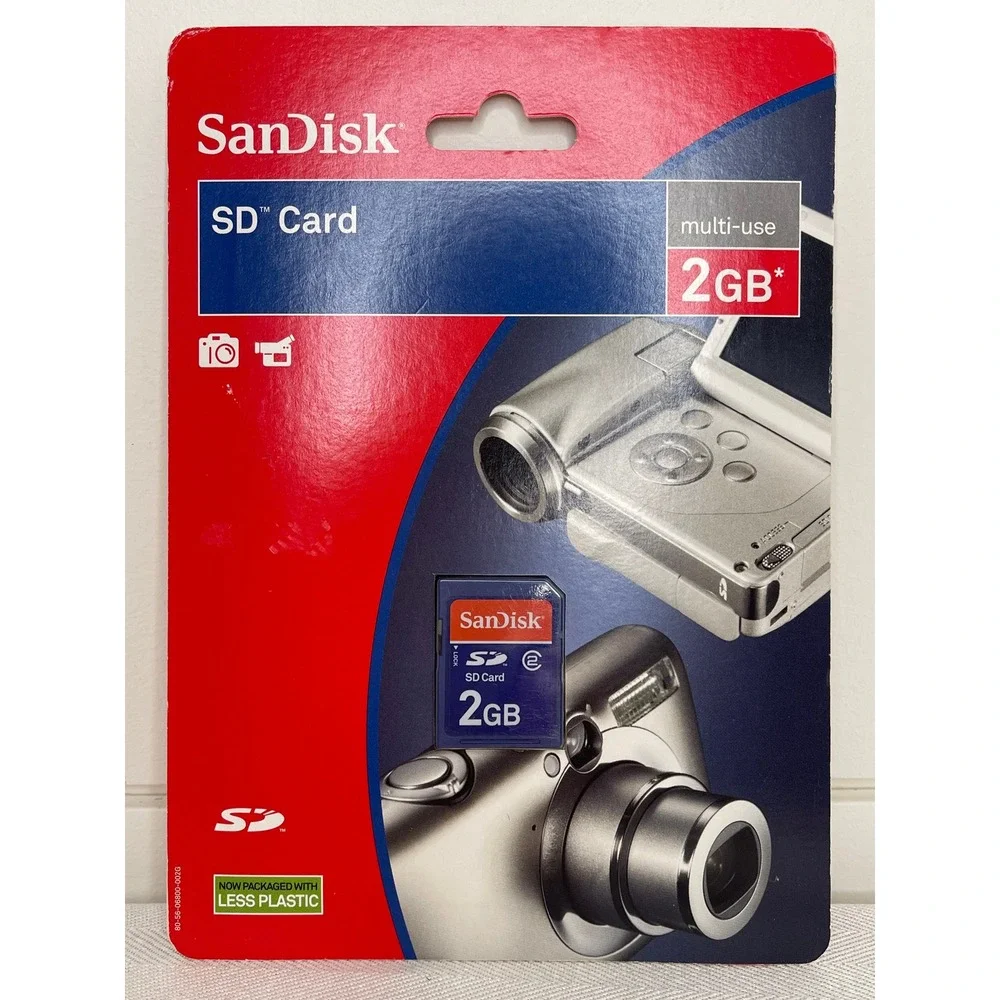 SanDisk 2GB SD Memory Card Multi-Use Flash SDSDB-2048-A11 New Sealed