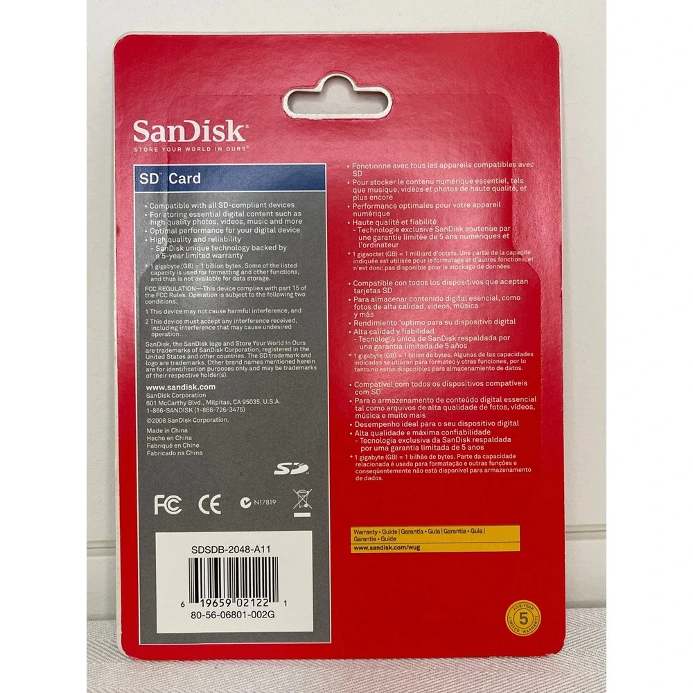 Sandisk 2gb sd