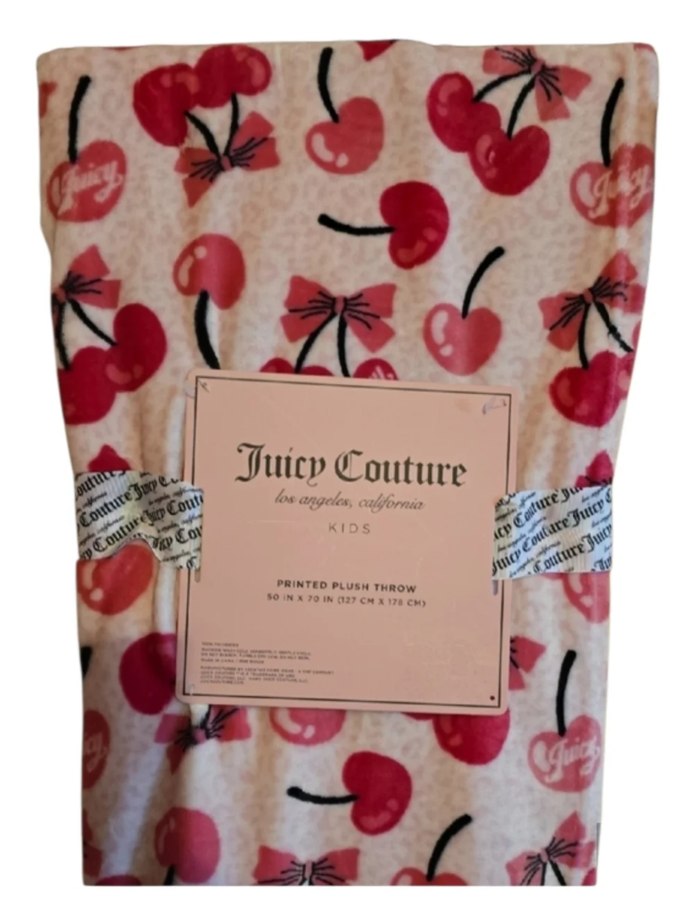 Juicy Couture plush throw
