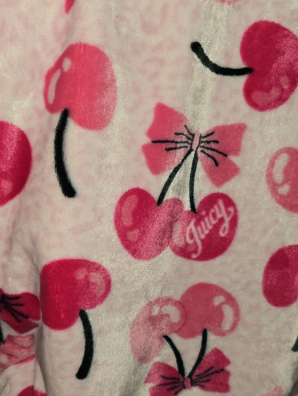 Juicy Couture plush throw