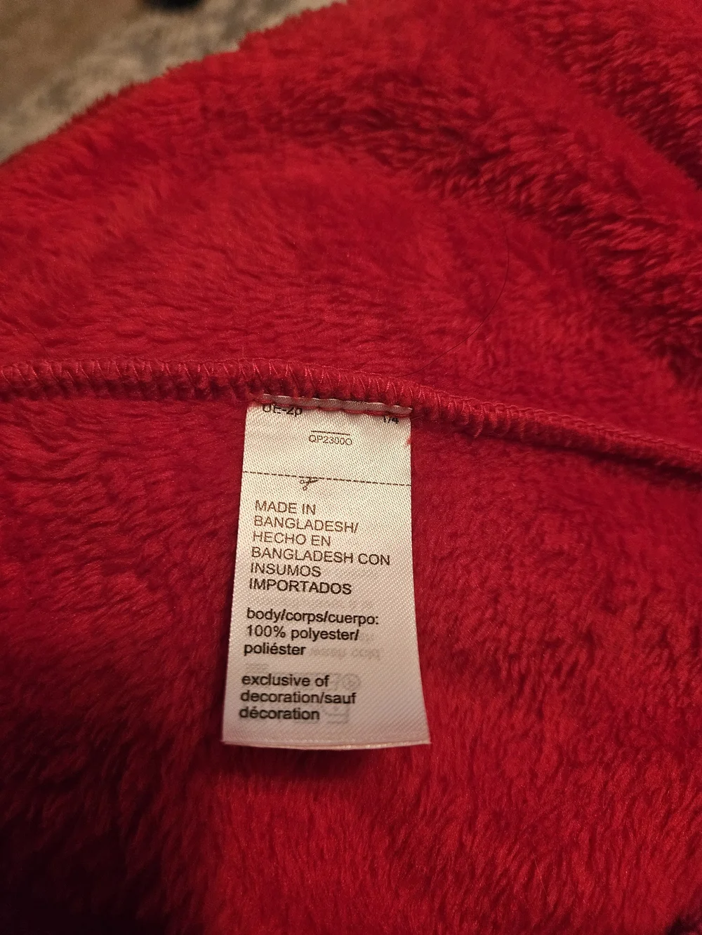 Calvin Klein Plush Red Bathrobe with Shawl Collar