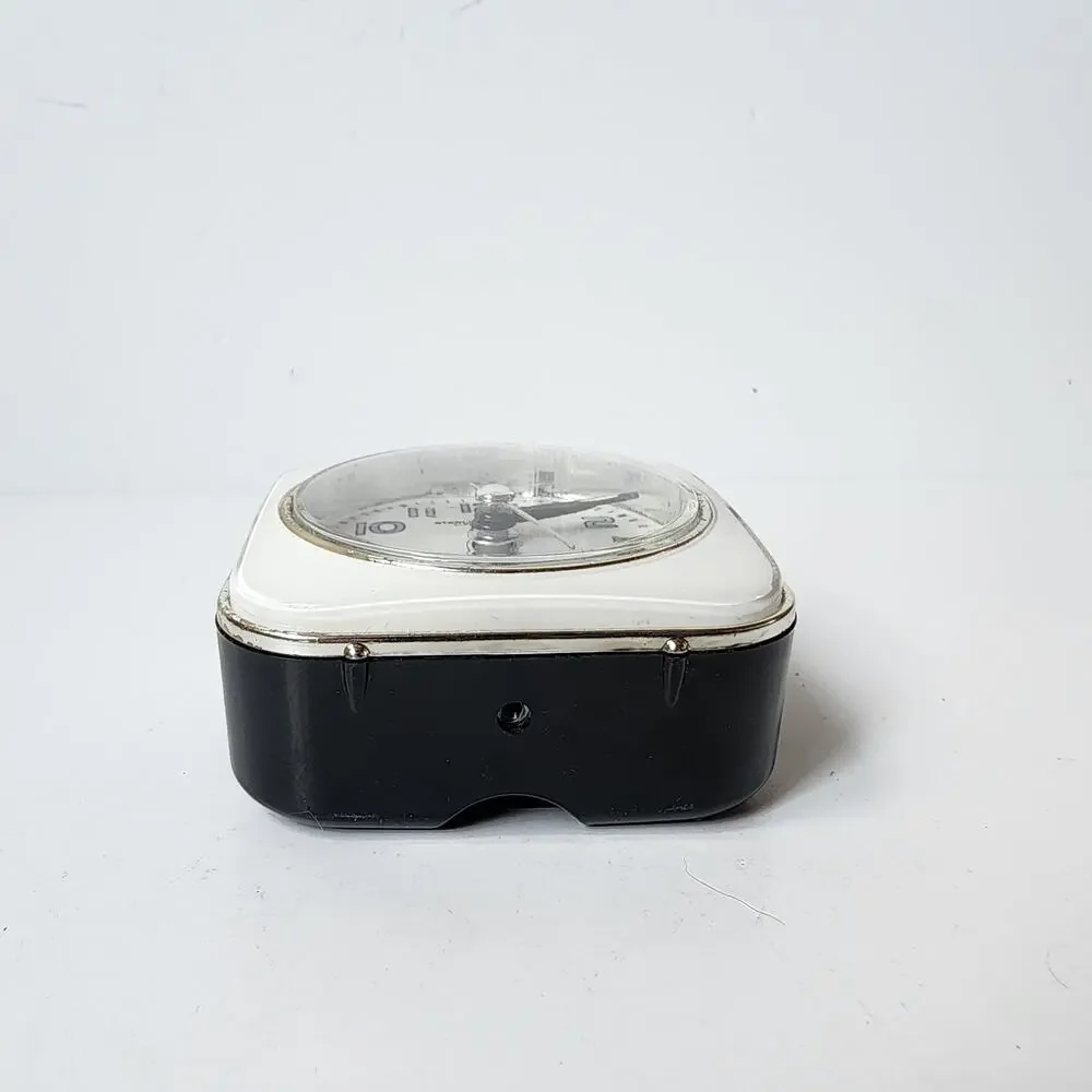 Sterling & Noble Clock Co. Lighted Dial Luminous Hand Travel Alarm Clock