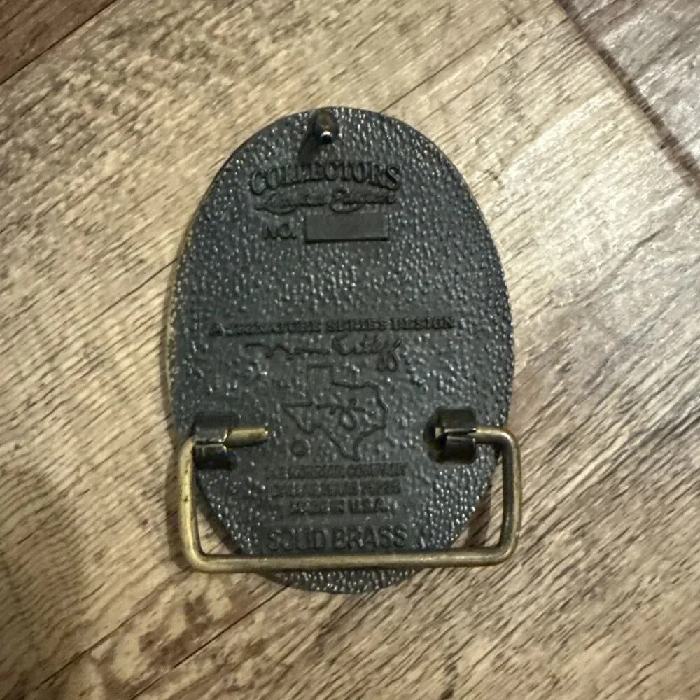 NRA National Rifle Association LIFE MEMBER 2nd Amendment NORMAN CO. Belt Buckle