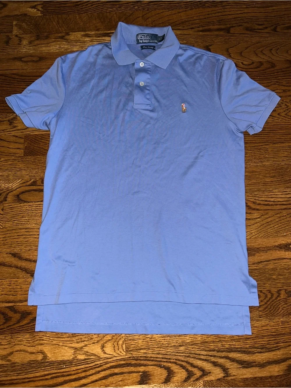 Polo Ralph Lauren Pima Interlock Polo Shirt Blue Short Sleeve Men’s Size Small