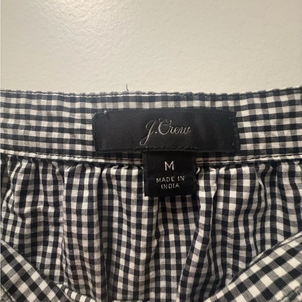 J. Crew crisp gingham