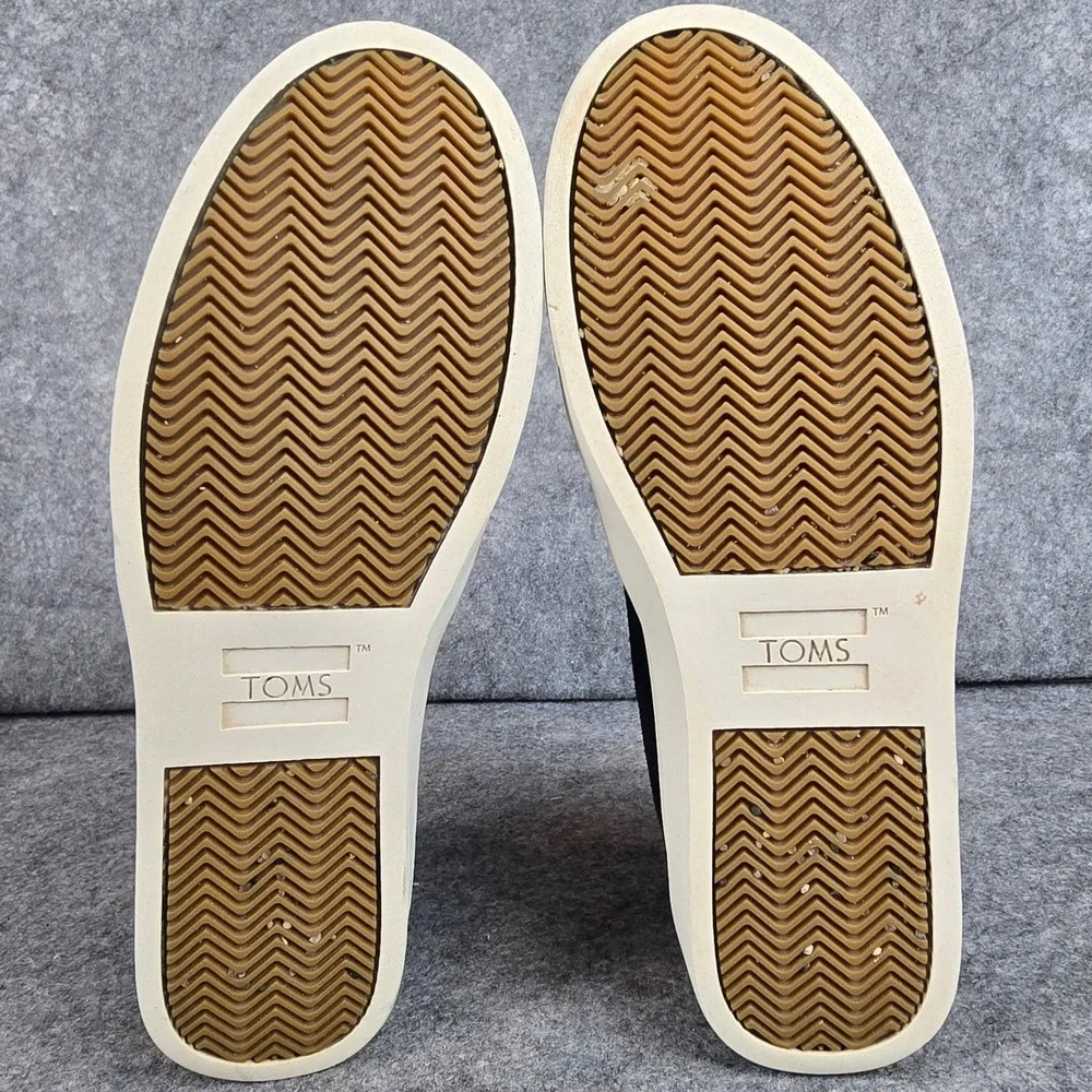 Toms black suede