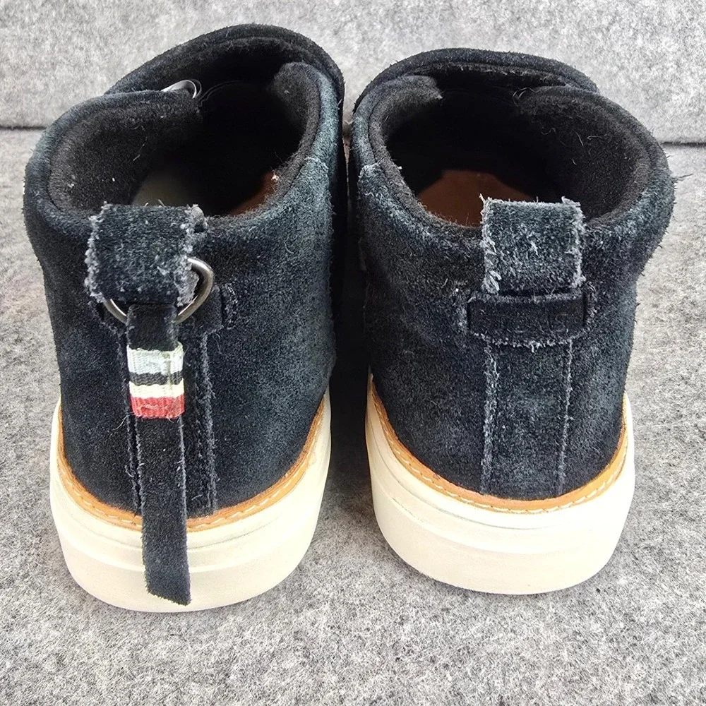 Toms black suede