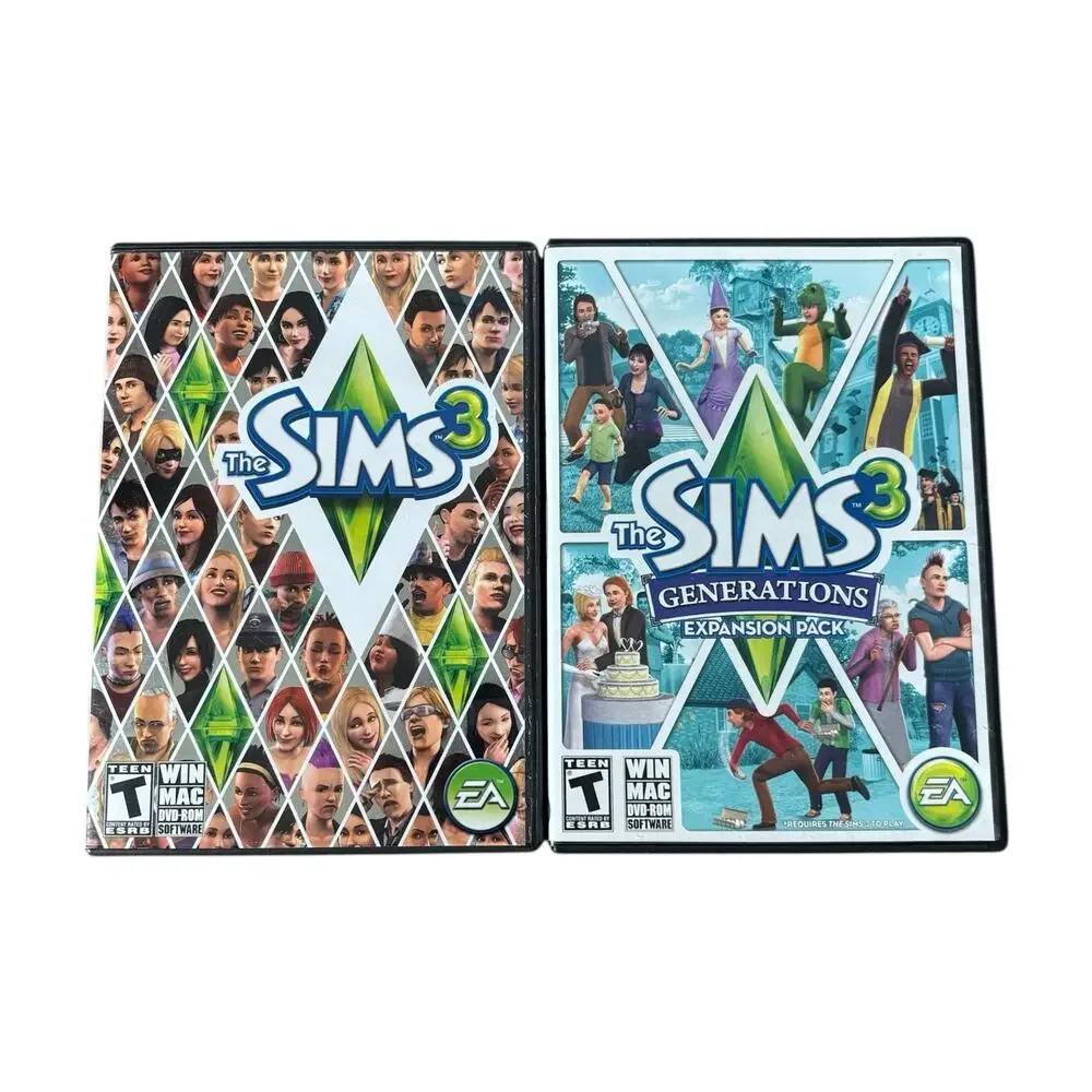 The Sims 3 & Generations Expansion Pack CIB (DVD-ROM 2009) - CLEANED & TESTED