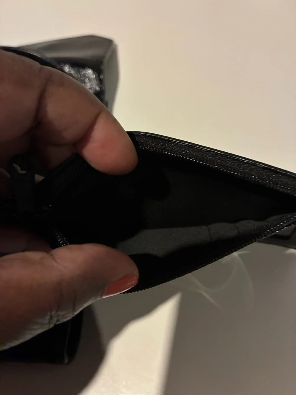 Nordstrom Black Mini Crossbody& Wallet set-Cardholder, ID window-Zip Pocket