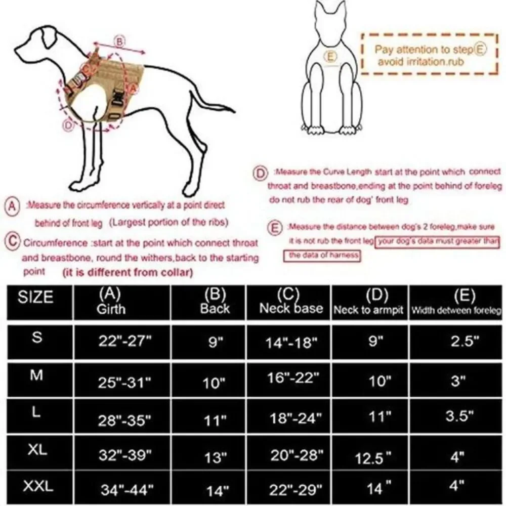 Orange Tactical Dog‎ Harness Service Dog New