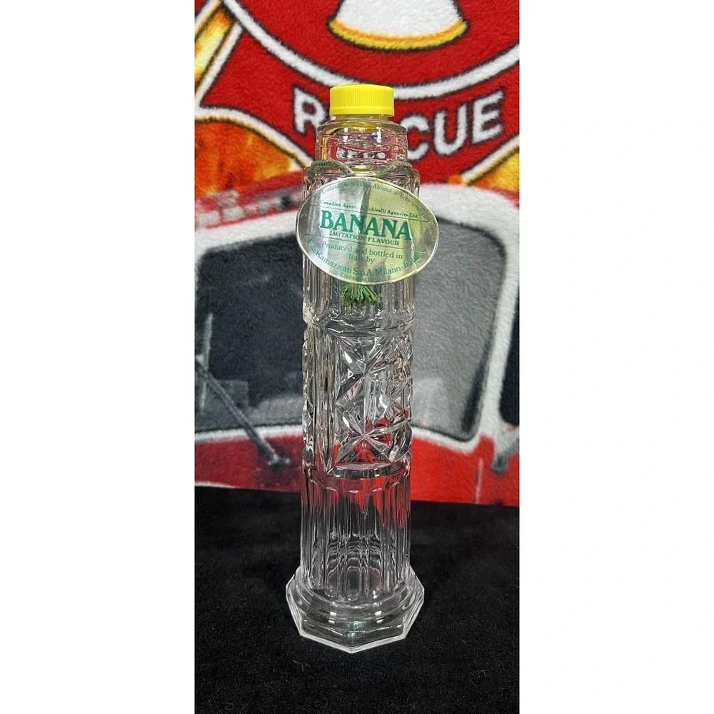 Vintage‎ Clear Glass Bottle Geometric Glass From Filli Ramazzotti Liquor