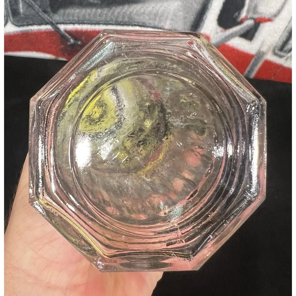 Vintage‎ Clear Glass Bottle Geometric Glass From Filli Ramazzotti Liquor