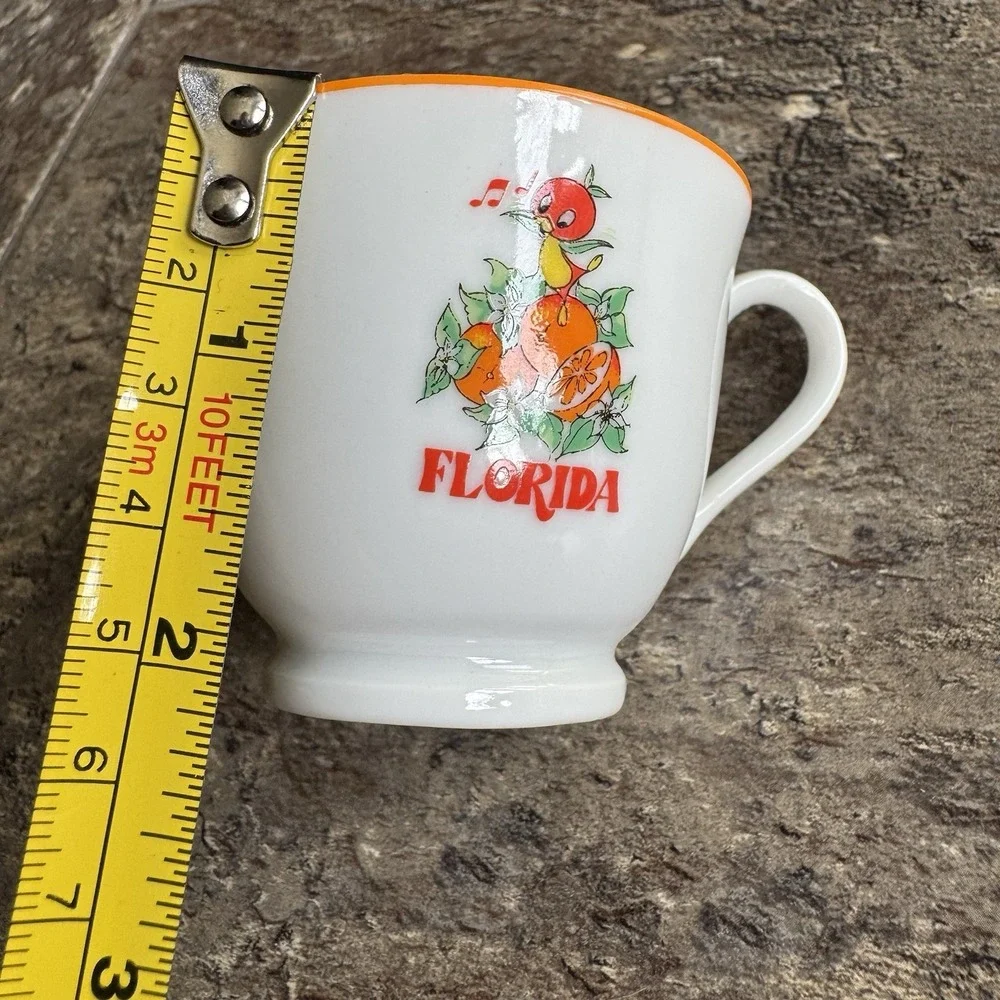 RARE Vintage Walt Disney Productions Orange Bird Florida Tea Cup  Japan 1970s‎