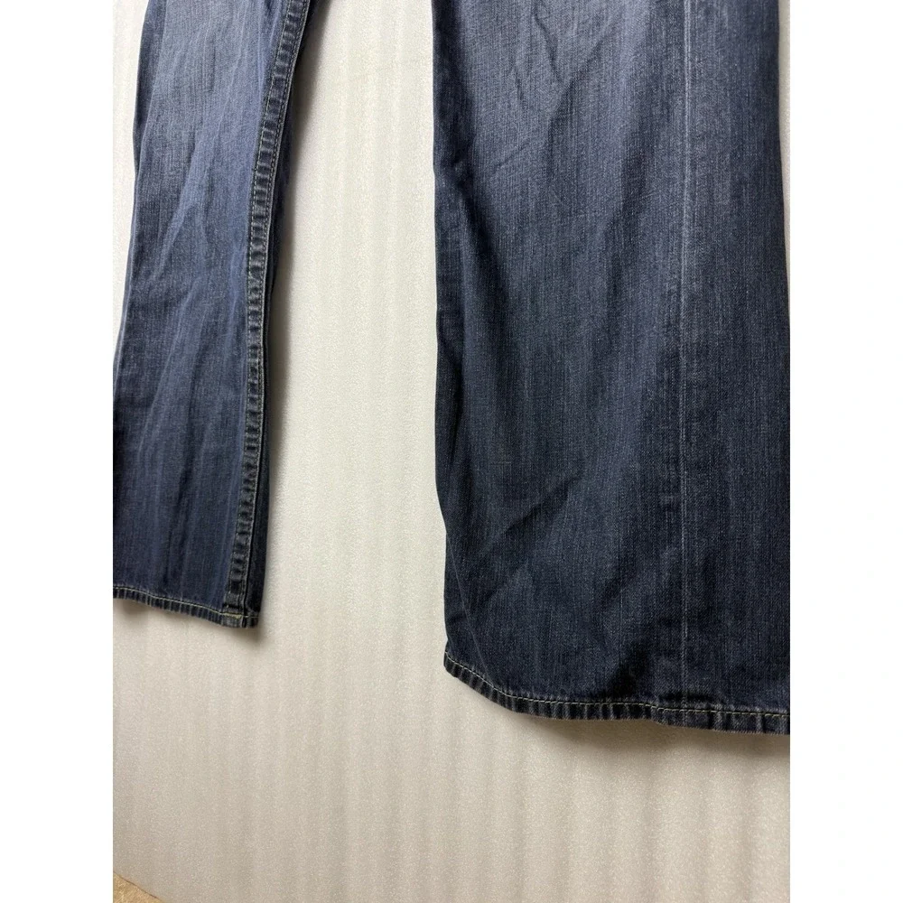 VTG Y2K True Religion World Tour Straight Cut Jeans Men's Size 40x30 Blue Denim
