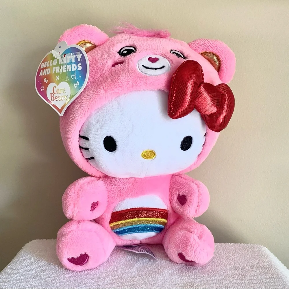 Hello Kitty Dressed As Pink Cheer Bear Care Bears 9