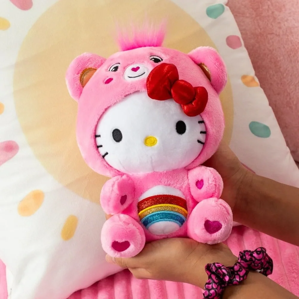Hello Kitty Dressed As Pink Cheer Bear Care Bears 9