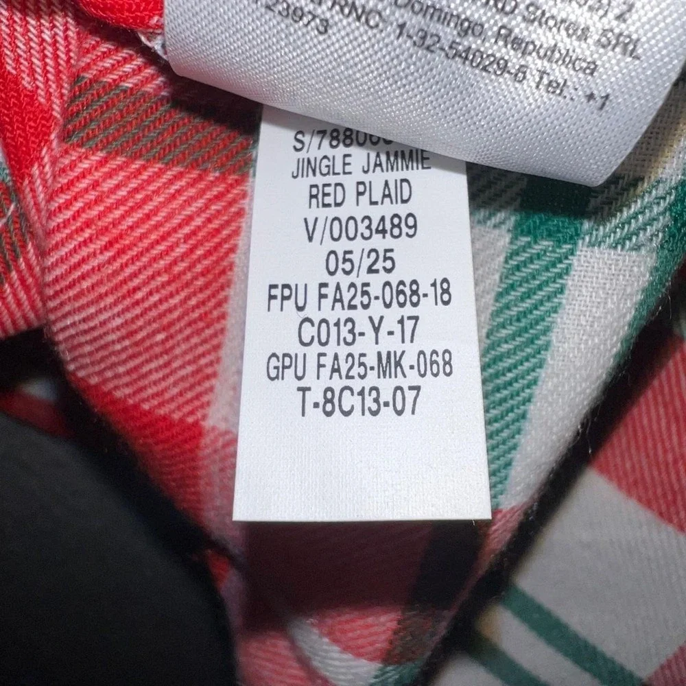 NWT Old Navy Pajama Shirt Youth L (10-12) Red Plaid Flannel Holiday‎ Jammies
