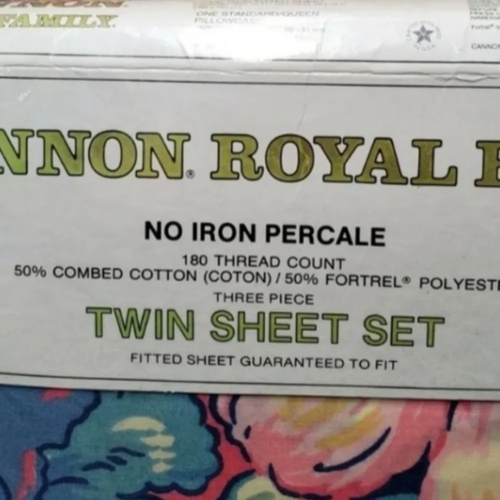 Cannon Royal Floral Print Twin 3 Pc Sheet Set