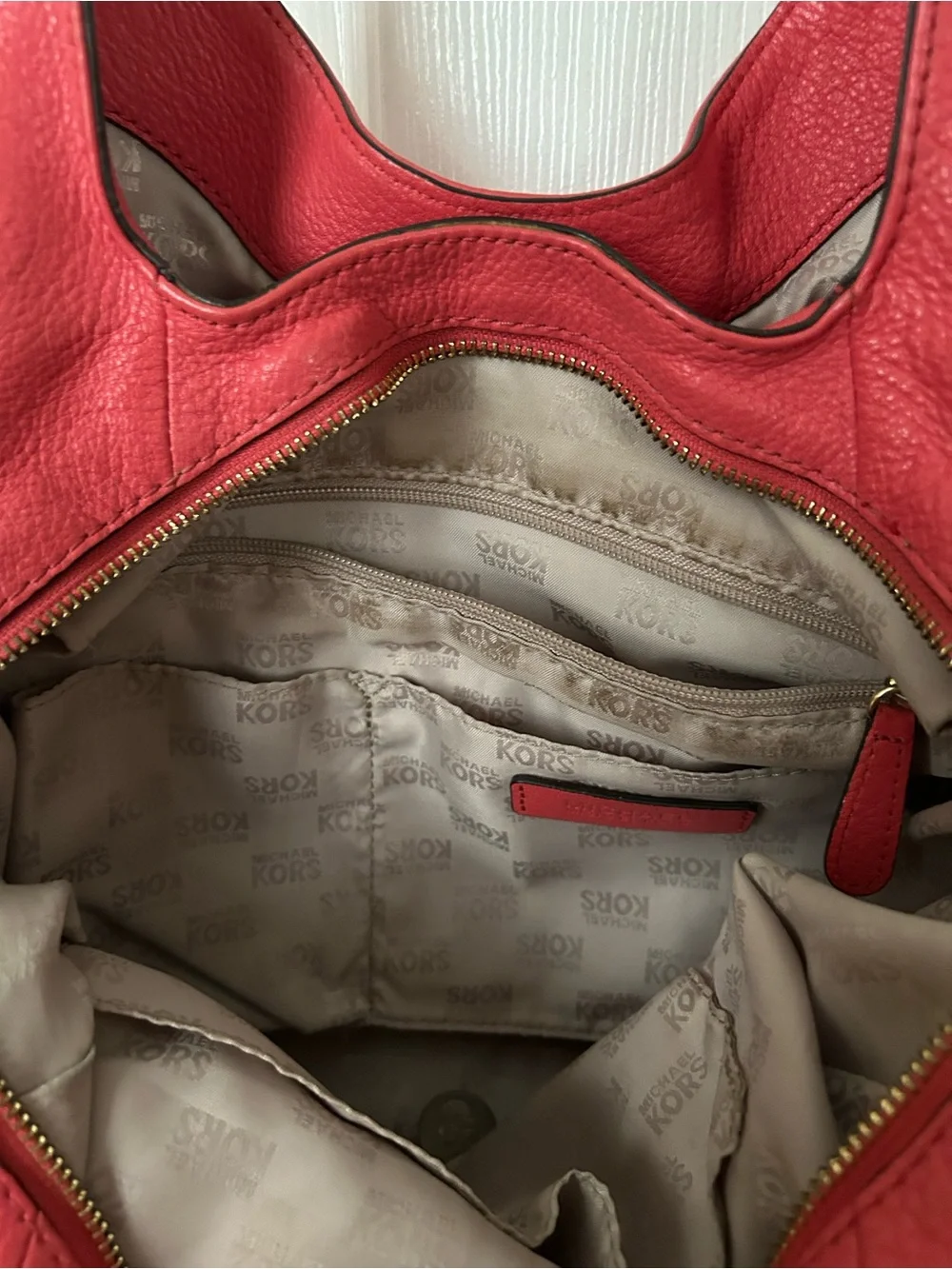 Michael Kors soft tone red