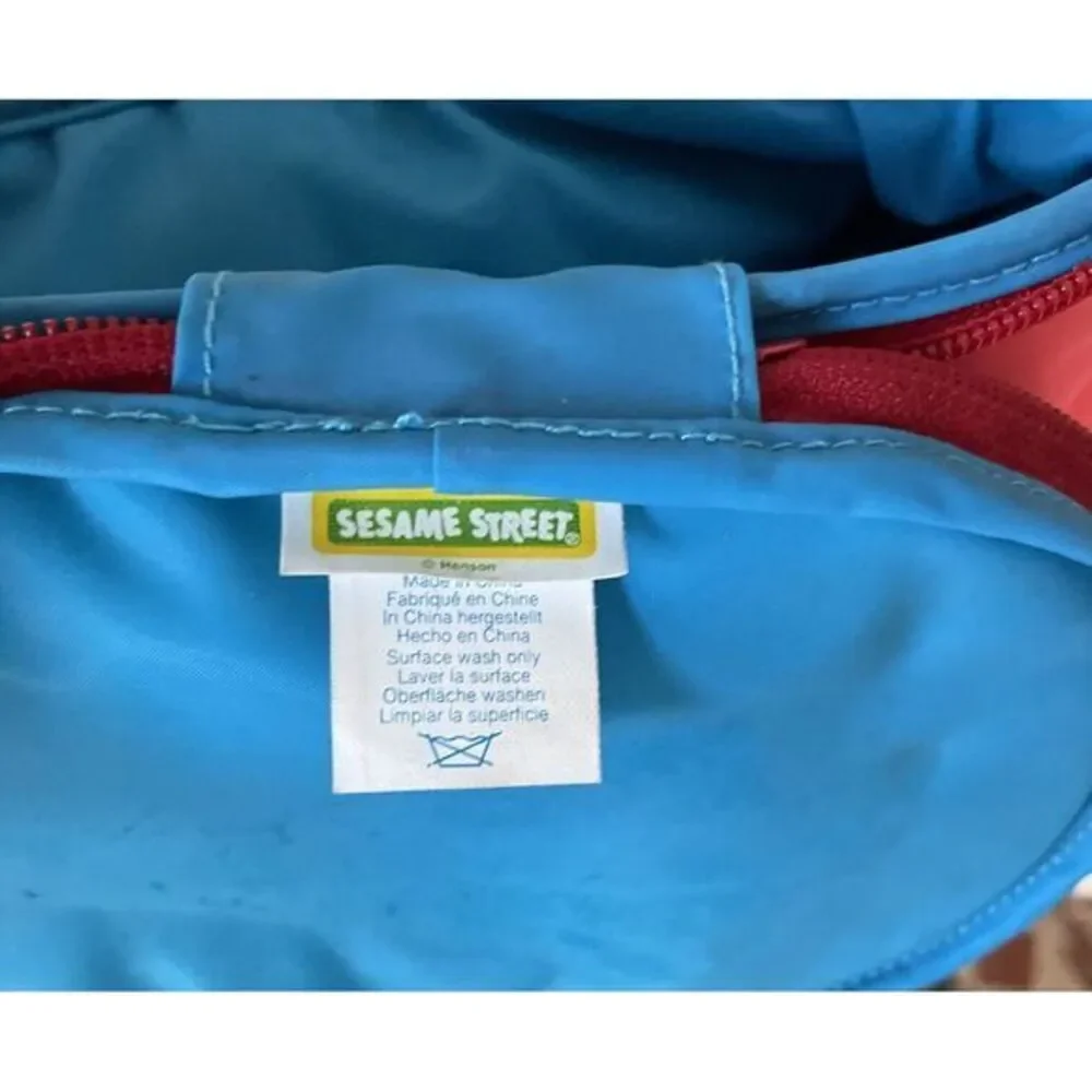 Vintage‎ 1998 Sesame Street Elmo Head Insulated Zip Lunchbag First Years Brand
