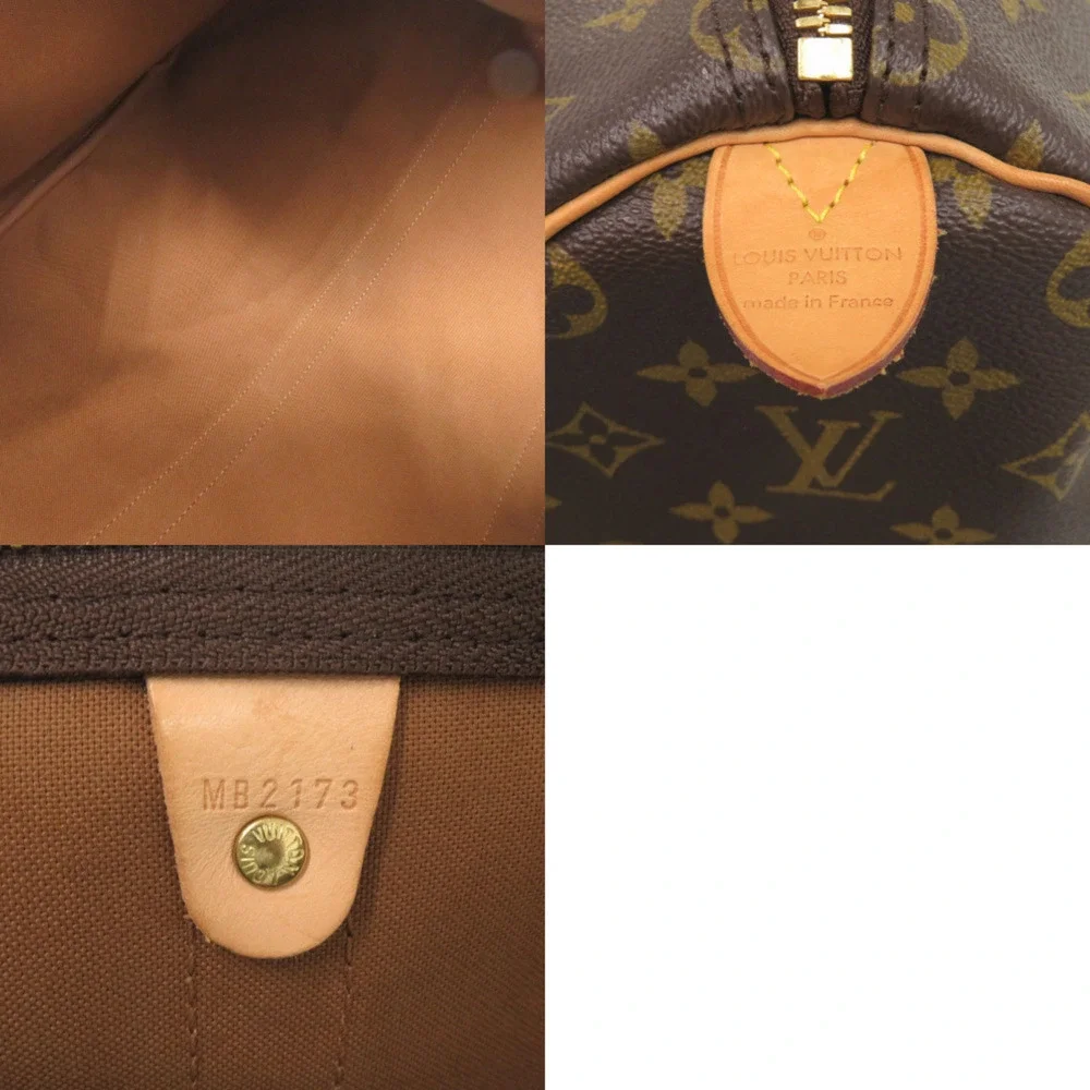 LOUIS VUITTON Brown Monogram Keepall 50 Boston Bag