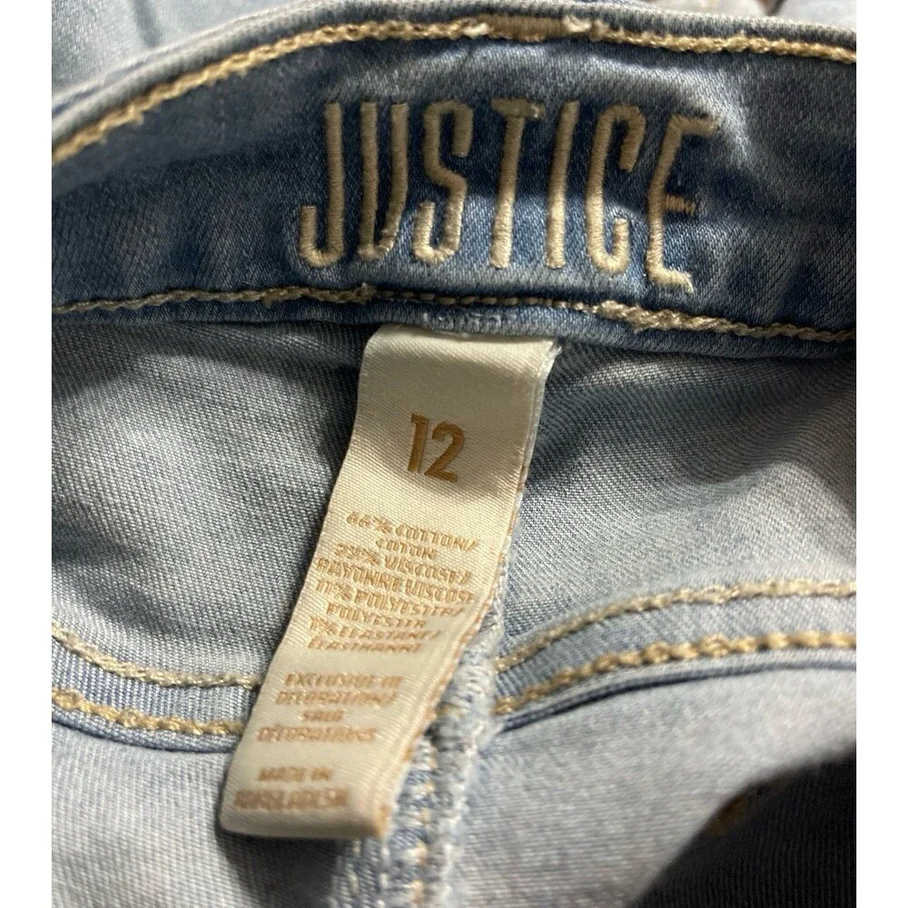 Justice girls distressed