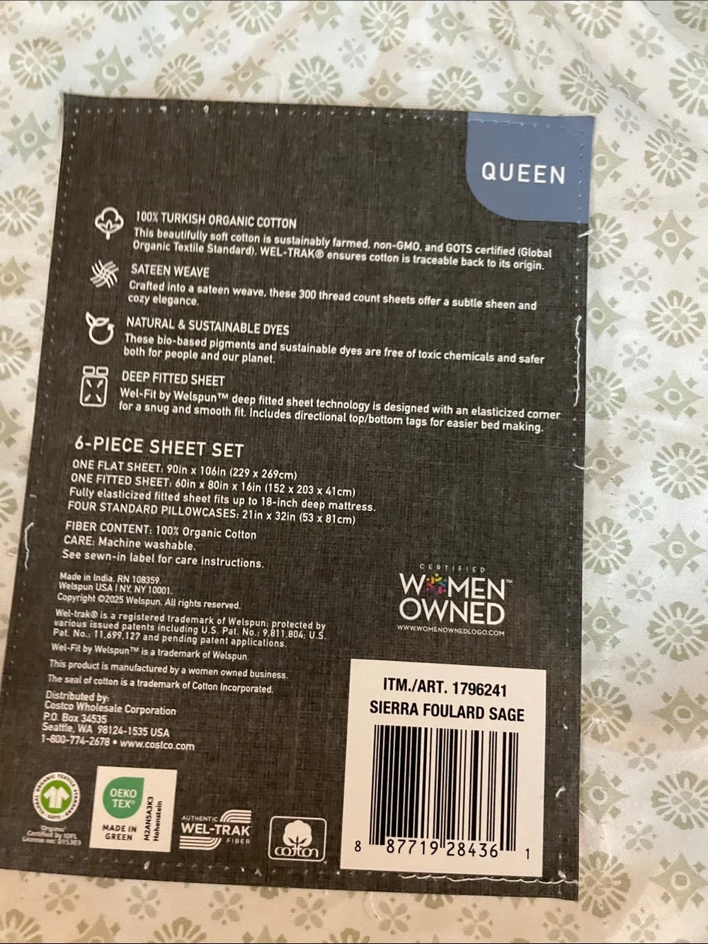 Purely Organic offer includes fitted