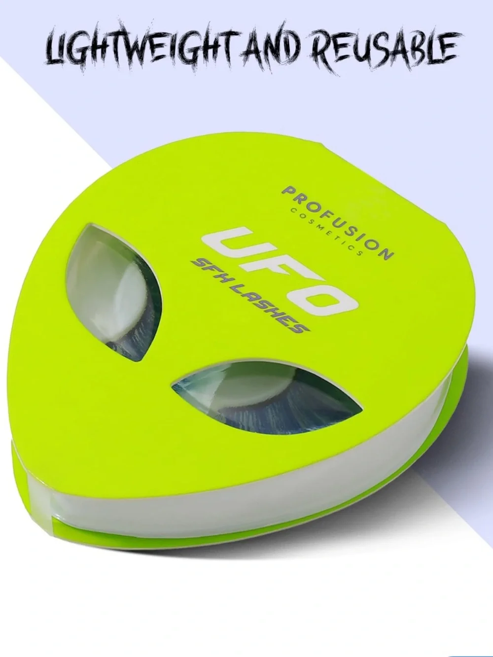 Profusion Cosmetics UFO SFX Lashes - Neon Lime Green Case