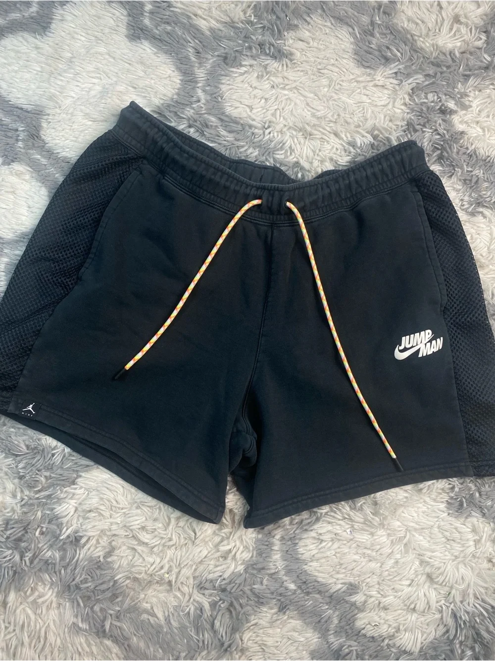Jordan Men Activewear Shorts XL  Black Sweat Jumpman Logo DM3009-010