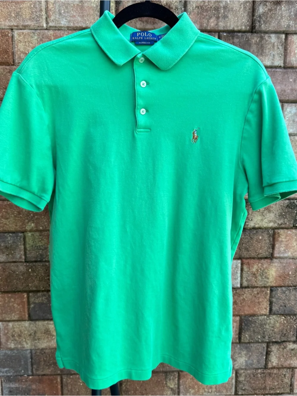 Ralph Lauren Green Polo Shirt with Embroidered Logo