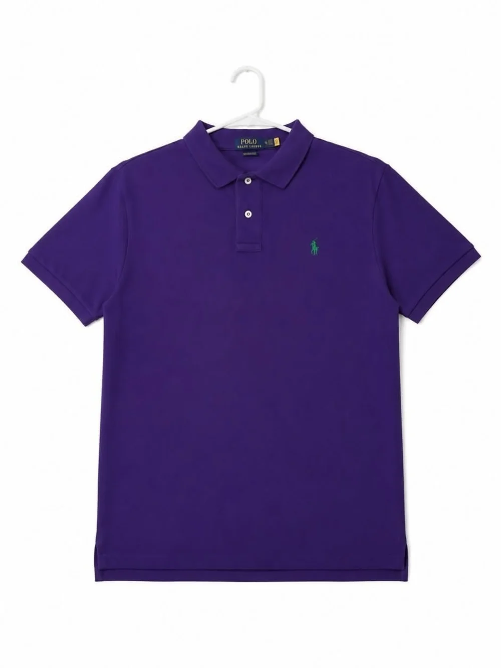 Polo Ralph Lauren Shirt Mens XXL Custom Slim Fit Purple Green Pony Polo