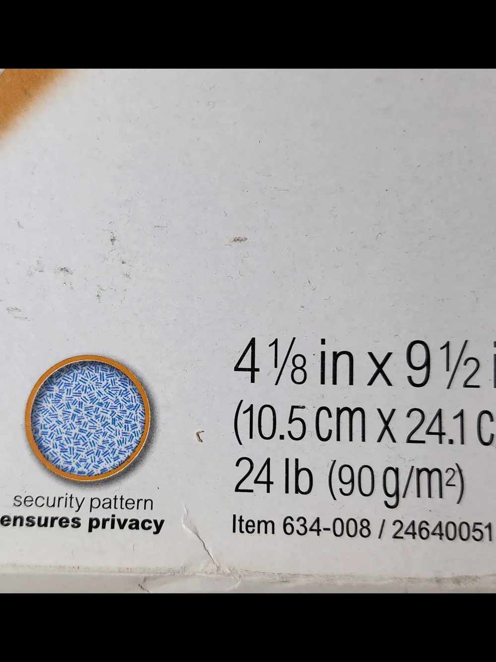 Window Envelopes  #10 Office Depot With Blue Security Tint New
