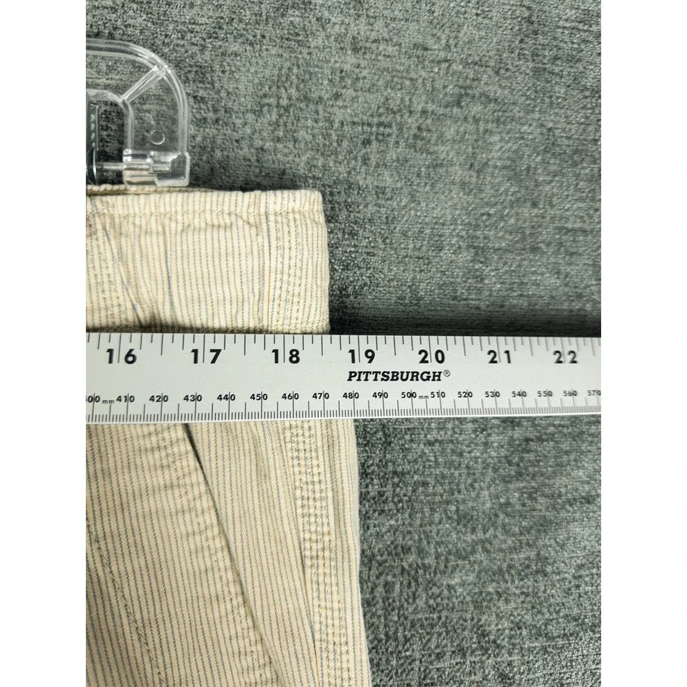 Gap Detailed Function Durability Y2K Cargo Pants Mens L Khaki Tan Striped Workwe