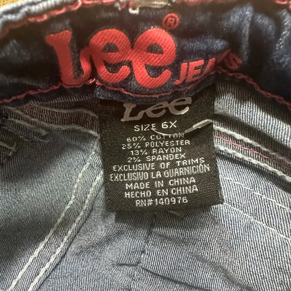 Lee Denim Shorts sz 6x Jeans shorts with embroidery