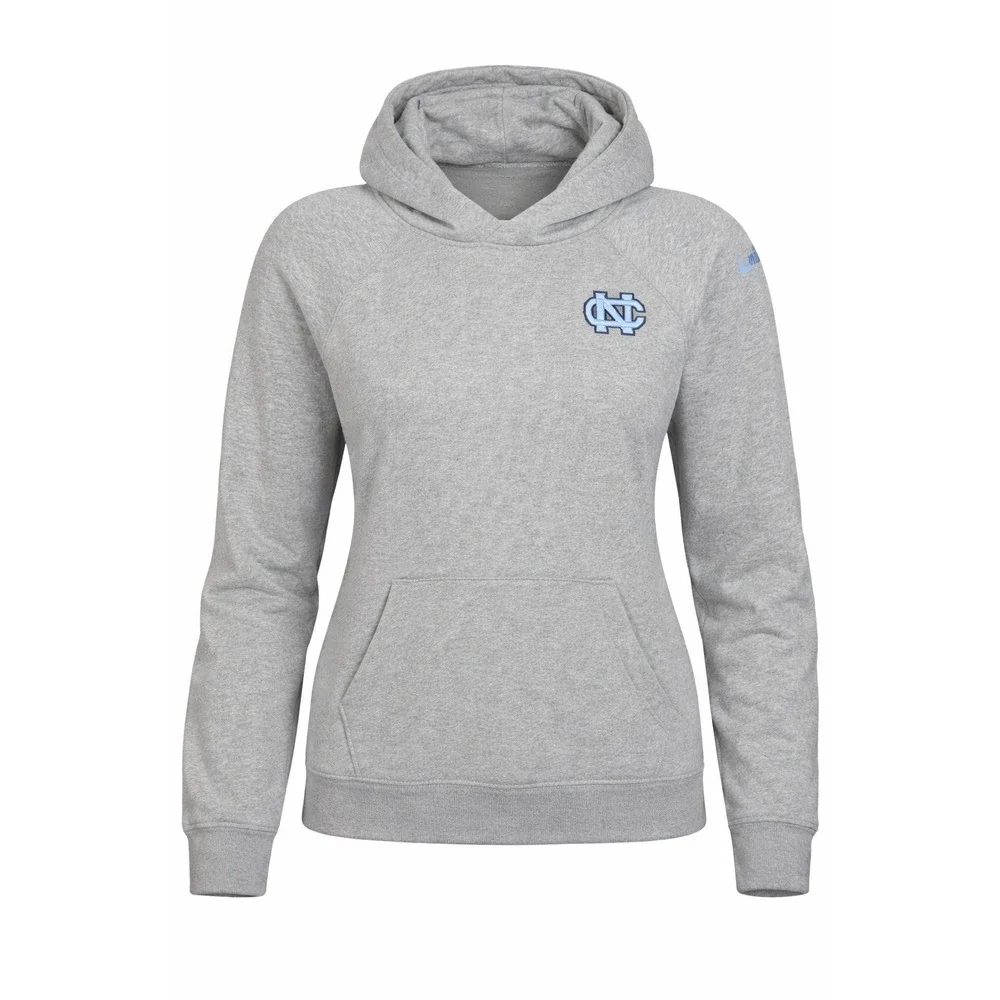 Nike Hoodie Womens XXL Gray UNC‎ North Carolina Pullover Sweatshirt Logo