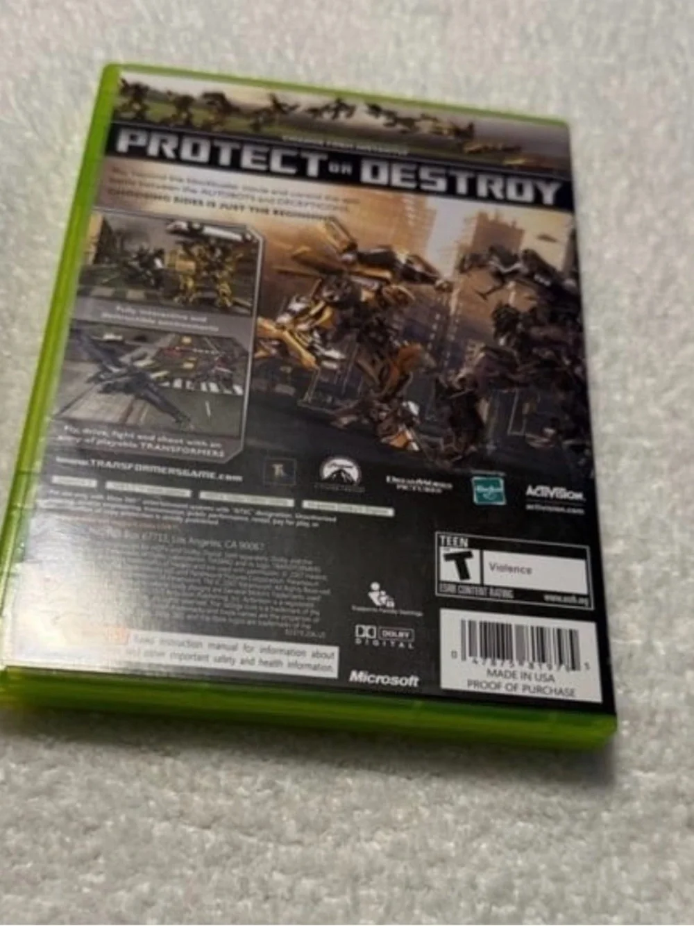 Xbox 360 Transformers: The Game