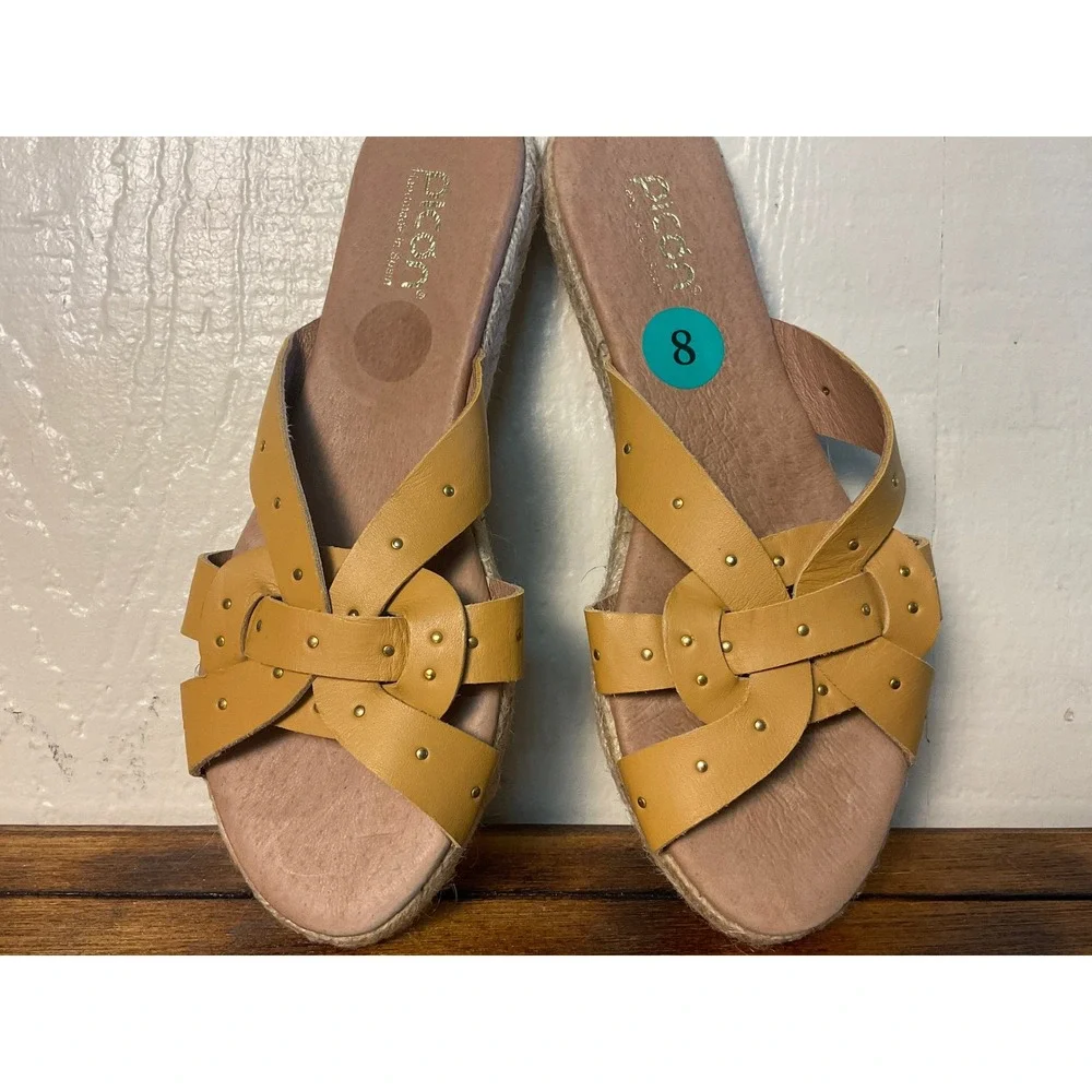Picon Espadrille Slides Women's 8‎ Handmade in Spain Leather
