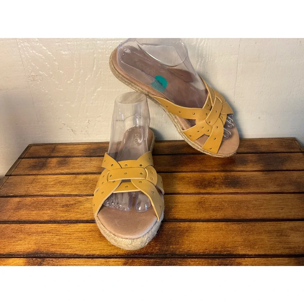 Picon Espadrille Slides Women's 8‎ Handmade in Spain Leather