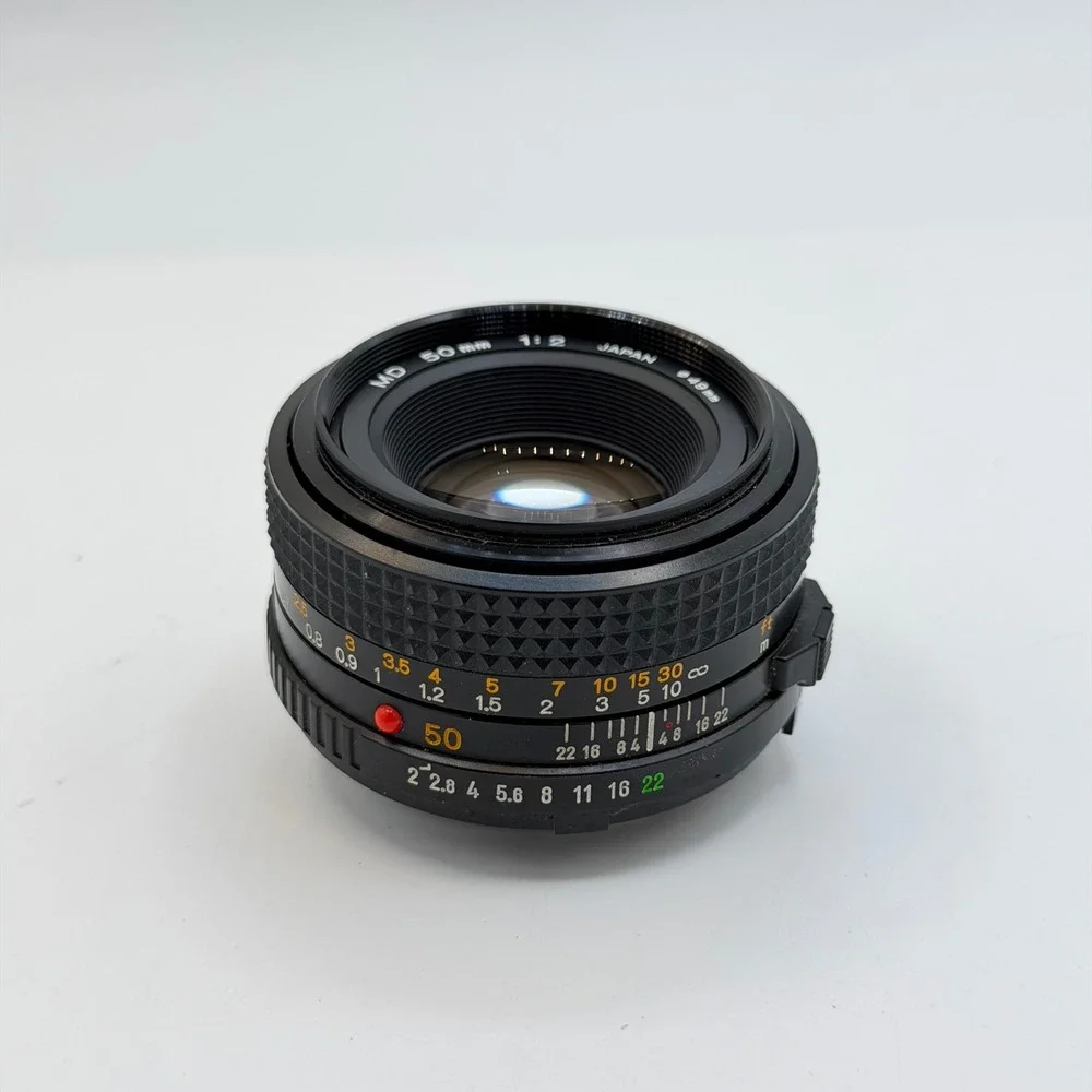 Minolta MD 50mm f/2 Manual Focus Prime Lens SR Mount Japan 49mm Filter 1123939