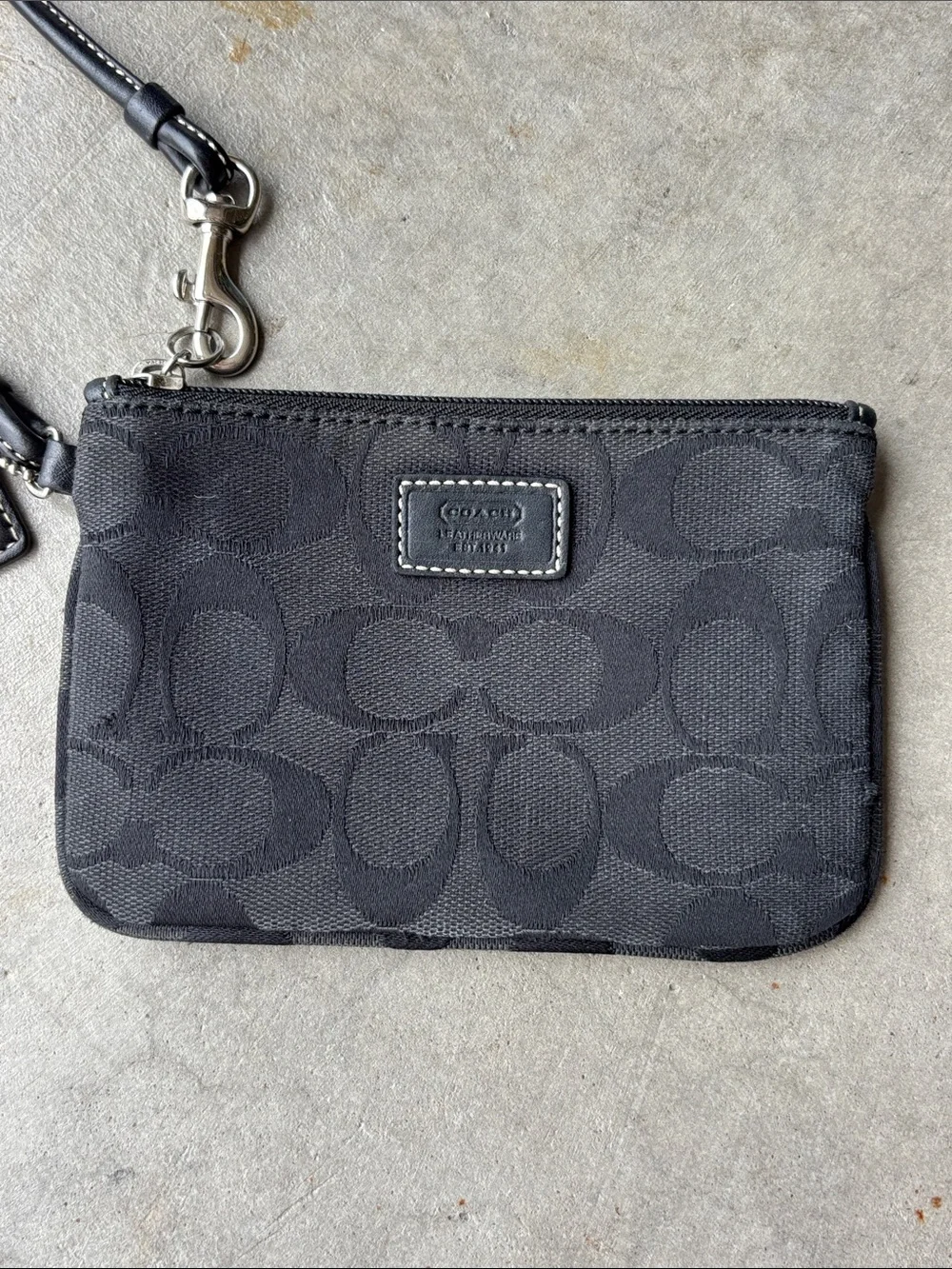 Coach wristlet logo