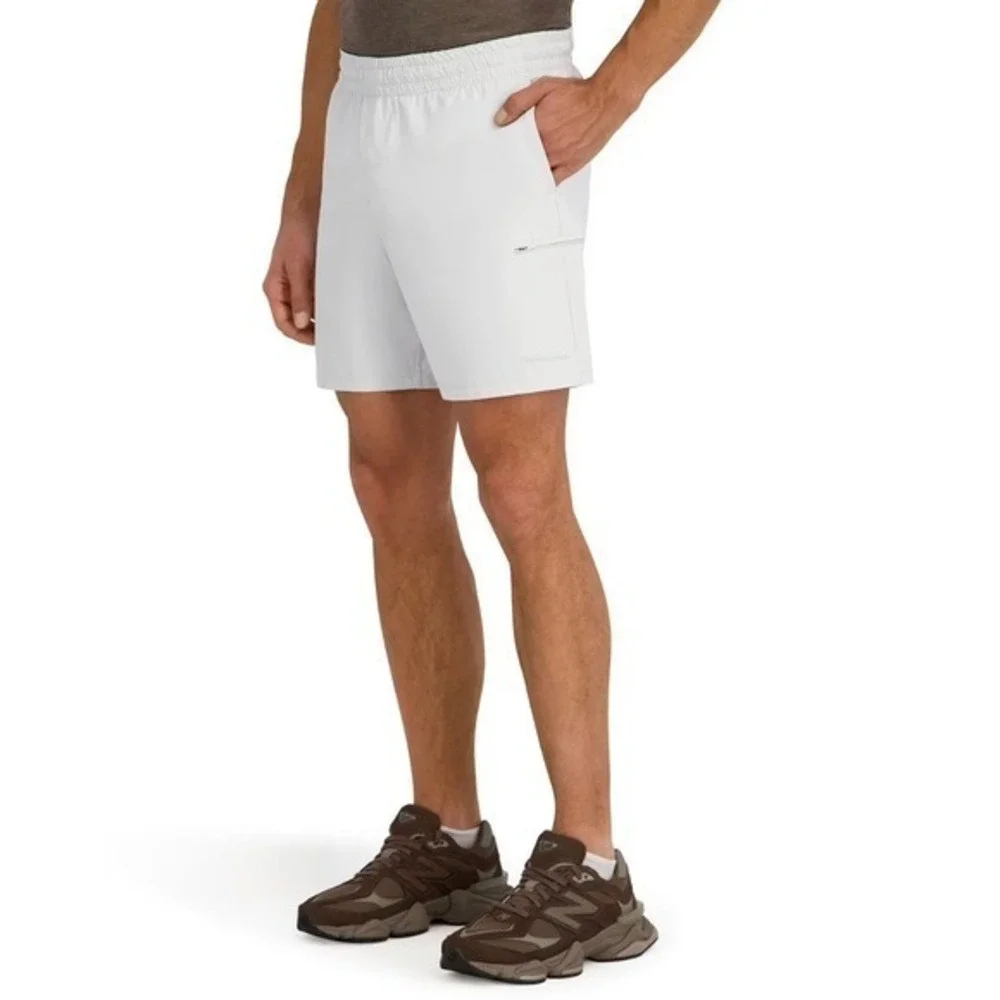 Outdoor Voices Gray HiFlex Men Athletic Moisture Wicking Zip Pockets Shorts XL