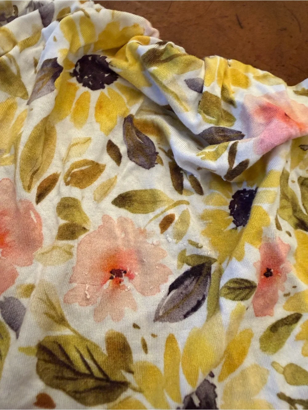Little Sleepies pinholes sunflowers