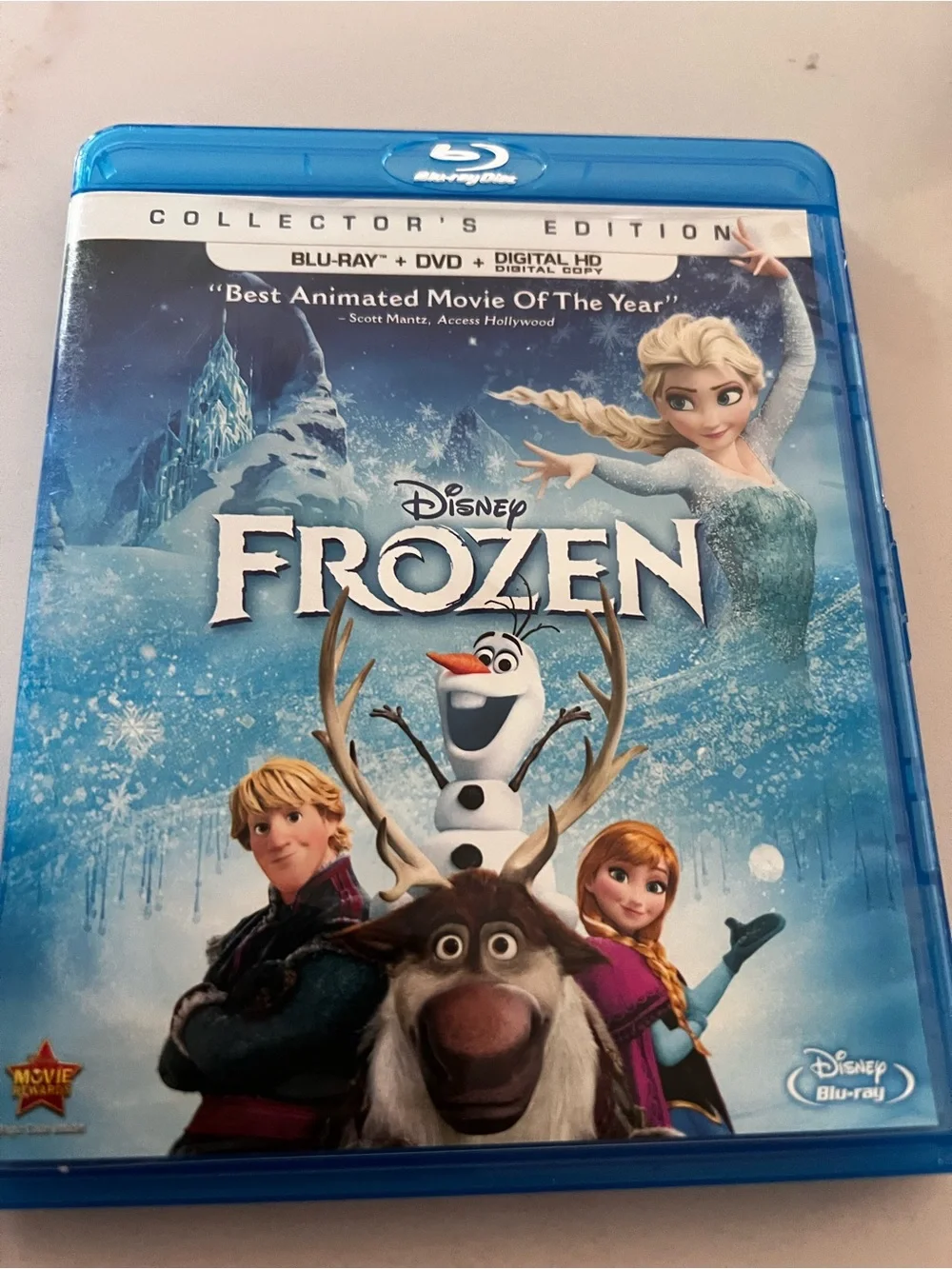 Disney Frozen Blu-ray Case with Icy Blue Artwork